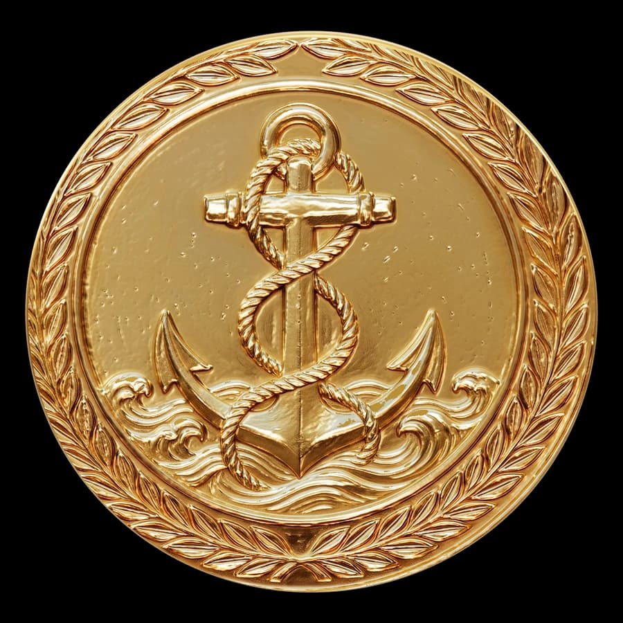 Medalla Lobo de mar en 3D