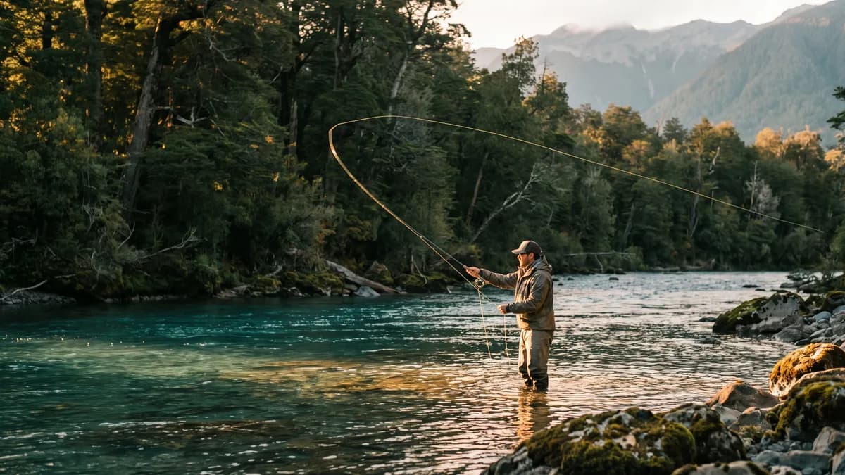 Pesca de truta nos lagos patagônicos: trolling e embarcado
