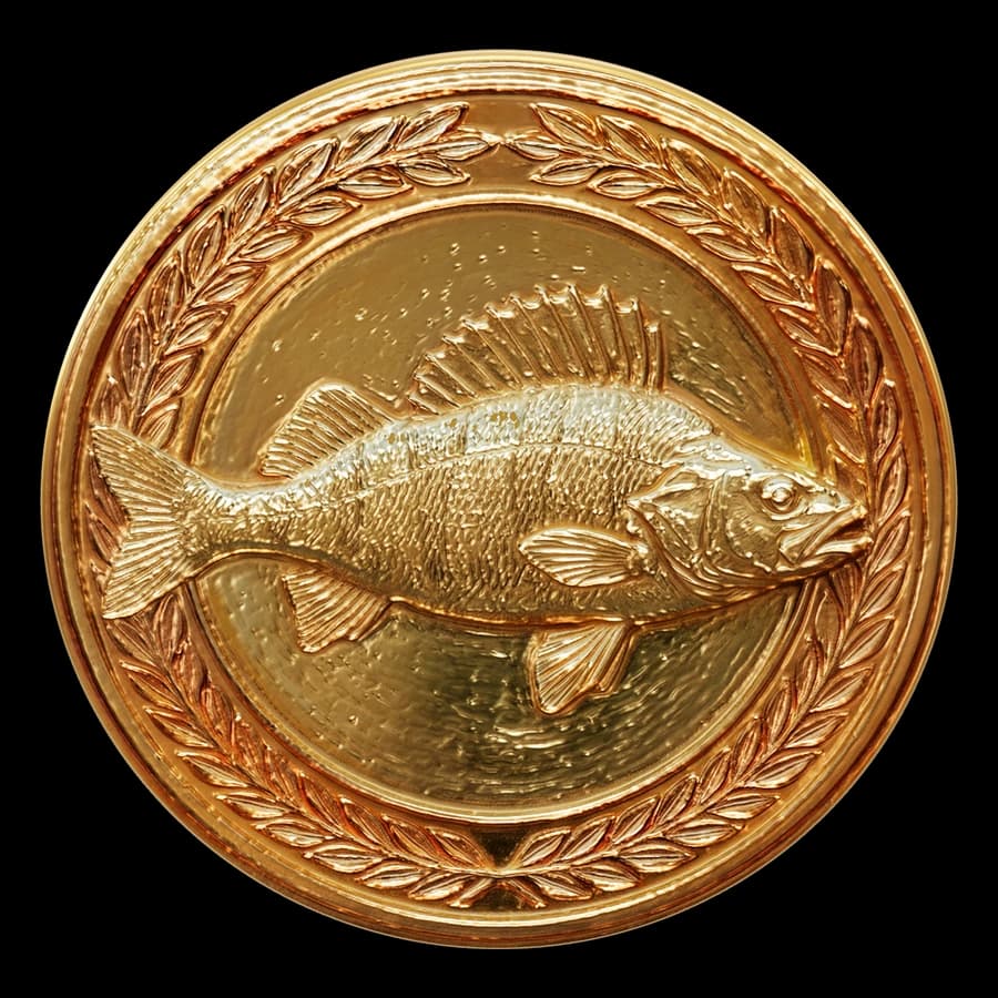 Medalla Perca en 3D